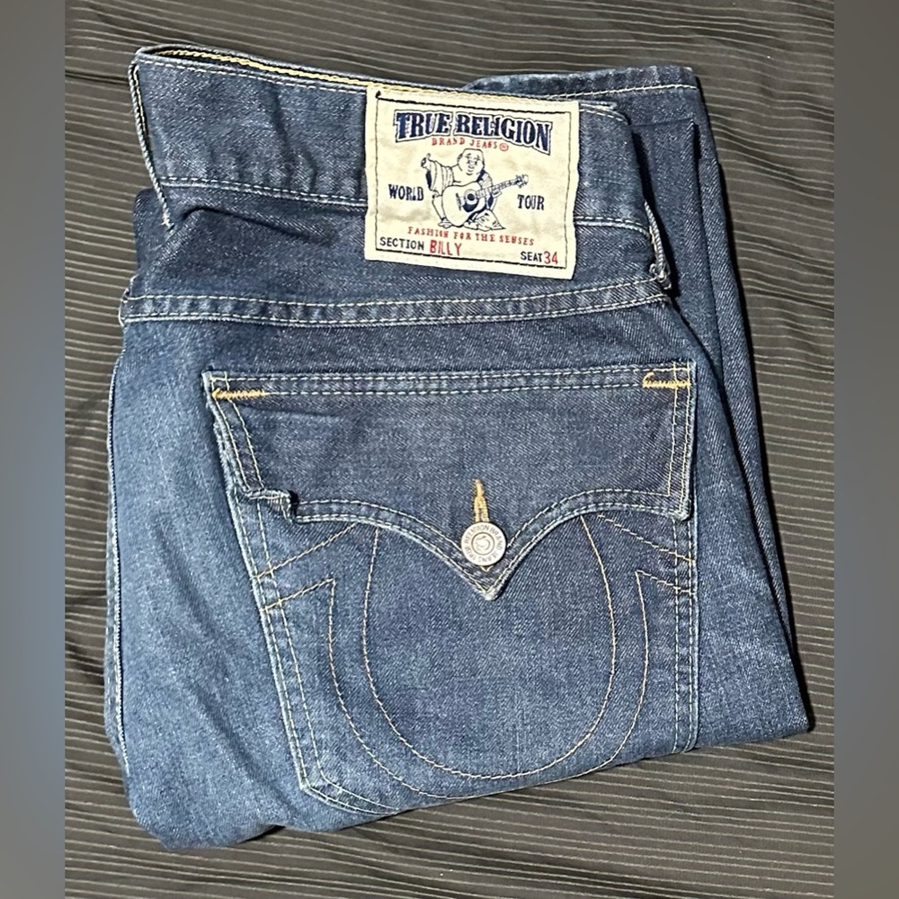 True Religion Billy Deep Blue Jeans | Sz 34 Men’s